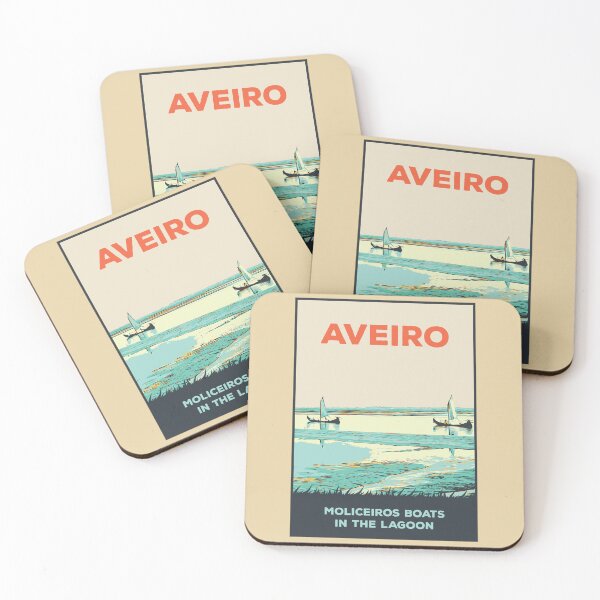 Item preview, Aveiro Lagoon Salt Marshes & Moliceiros Boats | Serene Illustration designed and sold by Lemomo-artworks.