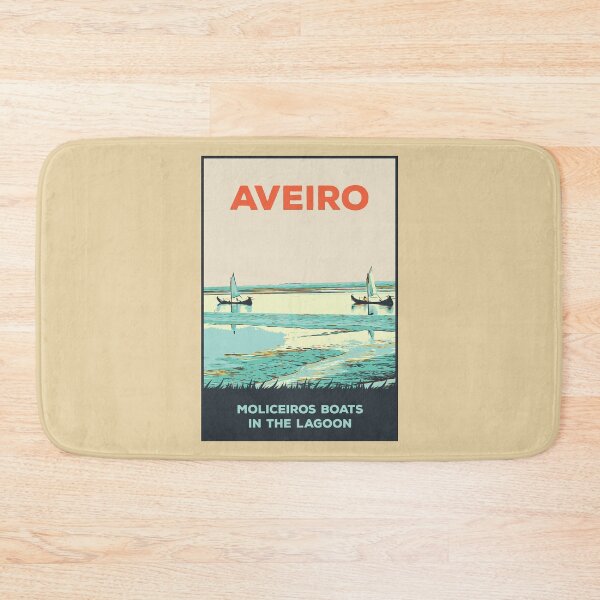 Item preview, Aveiro Lagoon Salt Marshes & Moliceiros Boats | Serene Illustration designed and sold by Lemomo-artworks.