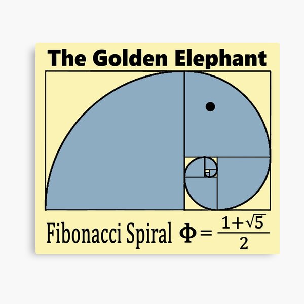 Item preview, Fibonacci Spiral – The Golden Elephant designed and sold by Bethcentral Designs.