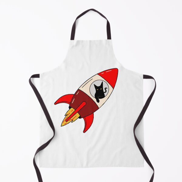 Item preview, Black Cat Looks Out The Window Of A Red Rocket designed and sold by Coffee Lifestyle.