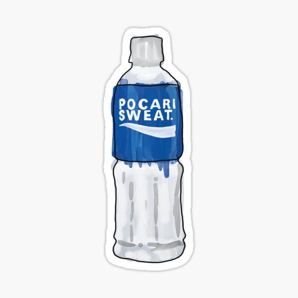 Vista previa del artículo con la obra «Sweat Sweat Pocari Sweat», diseñado y vendido por CloverFi.