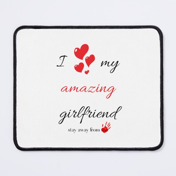 Item preview, my girlfriend loves me designed and sold by chaousari98 ⭐️⭐️⭐️⭐️⭐️.
