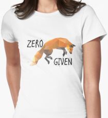 Null Fuchs gegeben Tailliertes T-Shirt für Frauen