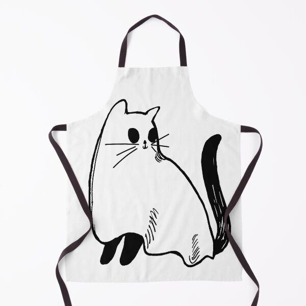 Item preview, Cat ghost lineart -Inky Haunts designed and sold by EmeraldeaArt.