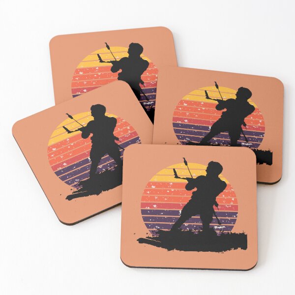 Item preview, Kitesurfing Enthusiast Riding A Wave Silhouette Retro Sunset designed and sold by taiche.