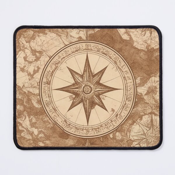 Item preview, Ancient maps and compass designed and sold by CoolPixels.