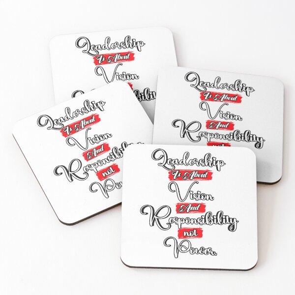 Item preview, Quotes on leadership | Leadership Is About Vision and Responsibility Not Power. designed and sold by ZingZone.