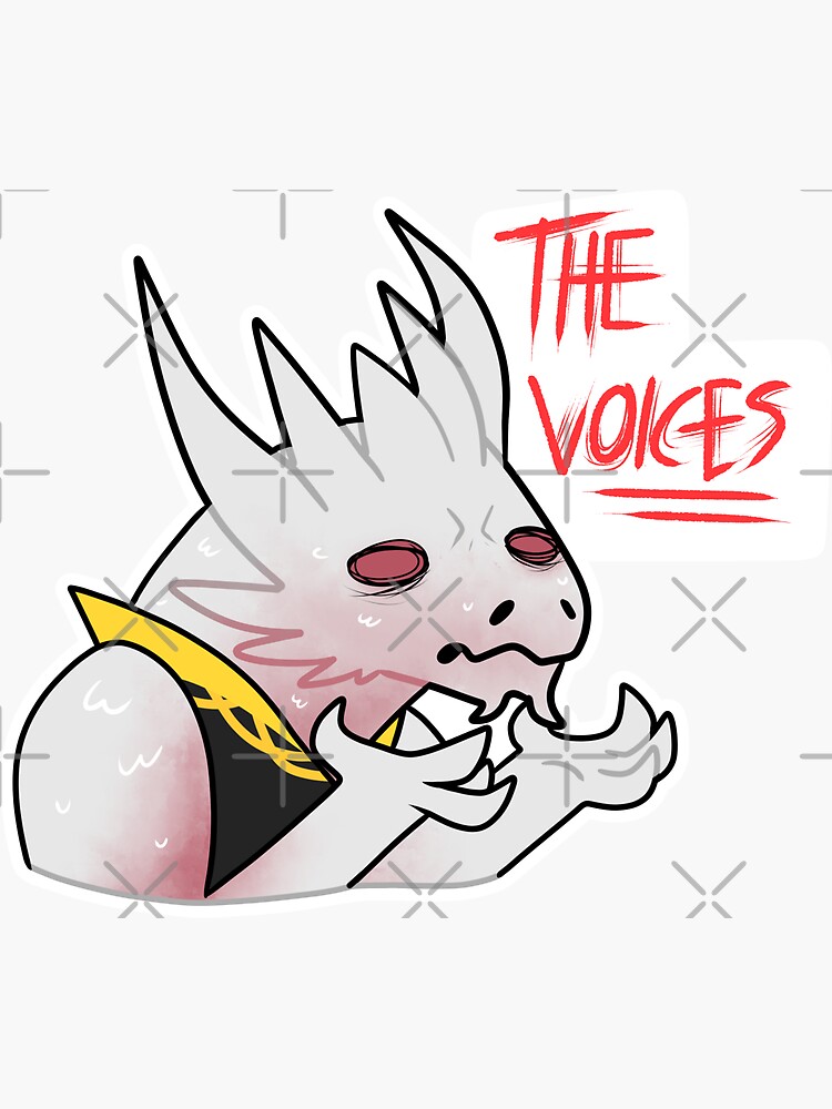 Baldur S Gate 3 Fanart The Dark Urge The Voices Sticker For Sale By   Bg,f8f8f8 Flat,750x,075,f Pad,750x1000,f8f8f8.u3 