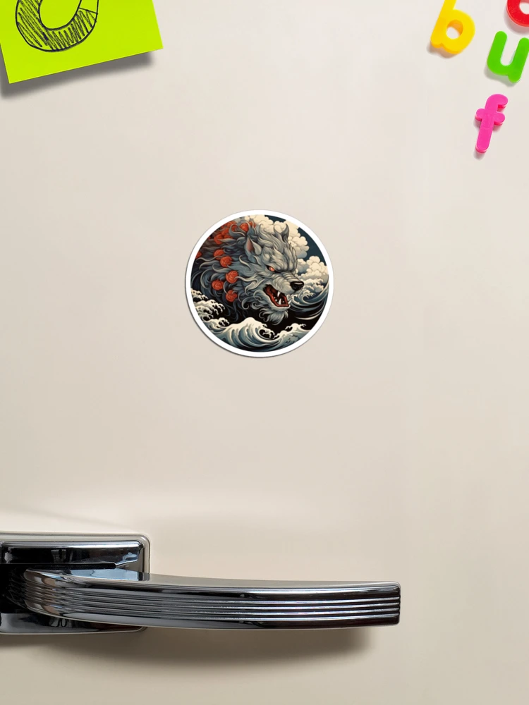 Imagen 1 de 3, Imán con la obra Ferocity, diseñada y vendida por RiffraffDesigns.