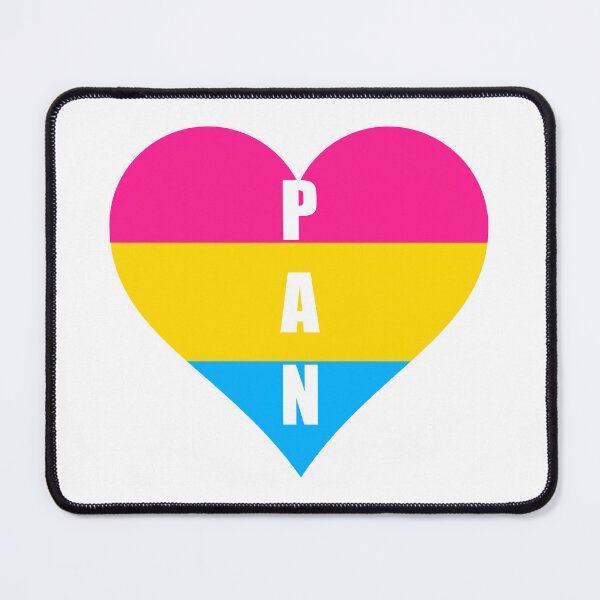 Item preview, Pan Flag in the shape of Heart By Jonathan P. designed and sold by JonathanP514.