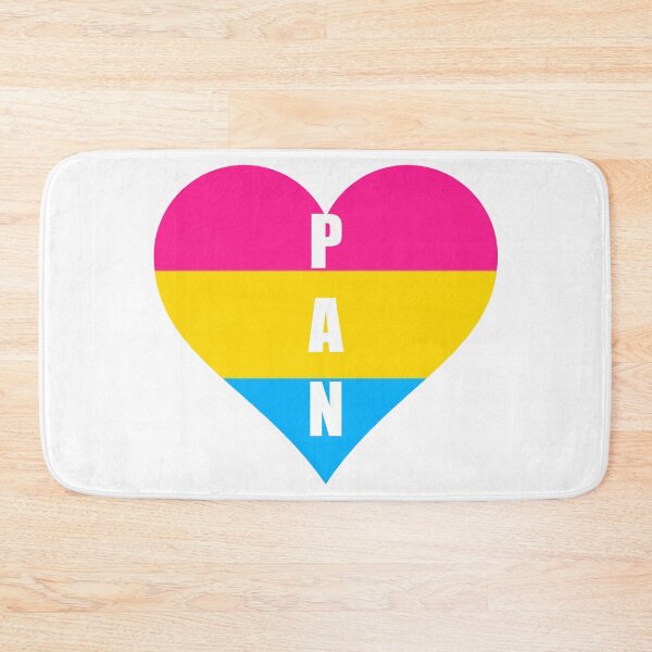 Item preview, Pan Flag in the shape of Heart By Jonathan P. designed and sold by JonathanP514.