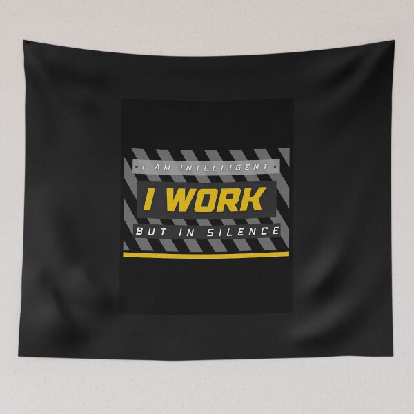 Item preview, I work but in silence designed and sold by 4Dart.