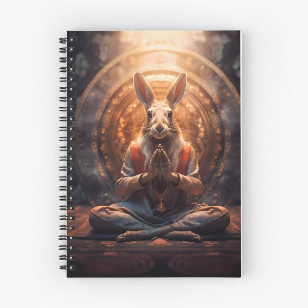 Item preview, Hare meditating designed and sold by the99thstudio.