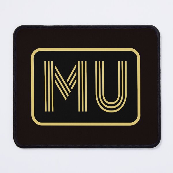 Item preview, MU Initials Gold Geometric Letters designed and sold by Jeallan Designs.