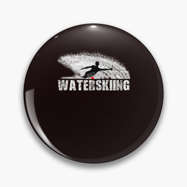 Item preview, Slalom waterskier silhouetted against spray designed and sold by MISTYSON.