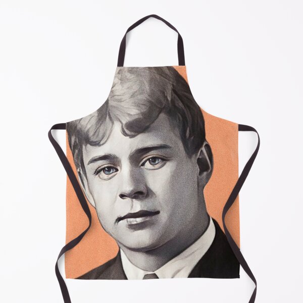 Item preview, Russian Poet Sergei Yesenin - orange - illustration  designed and sold by Litstoy.