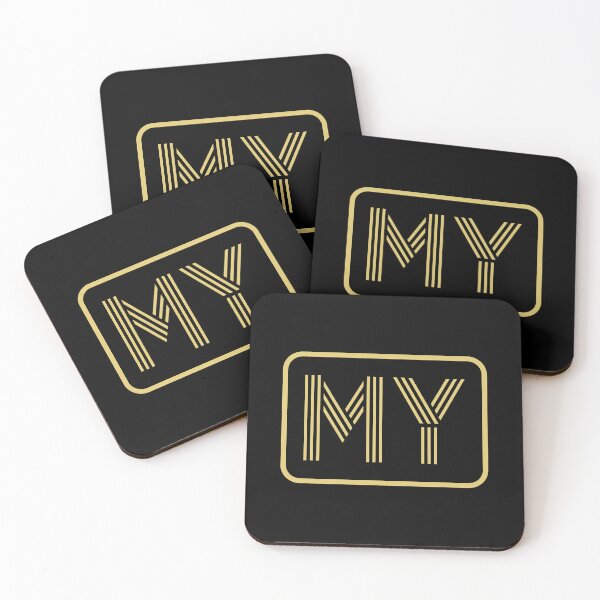 Item preview, MY Initials Gold Geometric Letters designed and sold by Jeallan Designs.