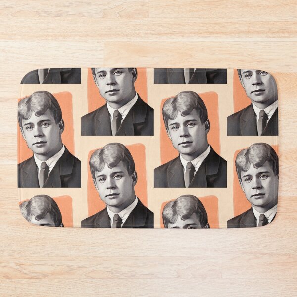 Item preview, Russian Poet Sergei Yesenin - orange - illustration  designed and sold by Litstoy.
