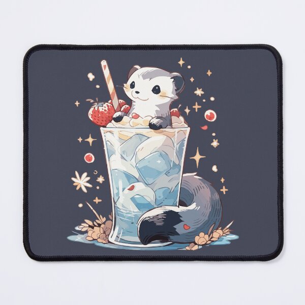 Item preview, A ferret enjoying a frosty designed and sold by etherElric.