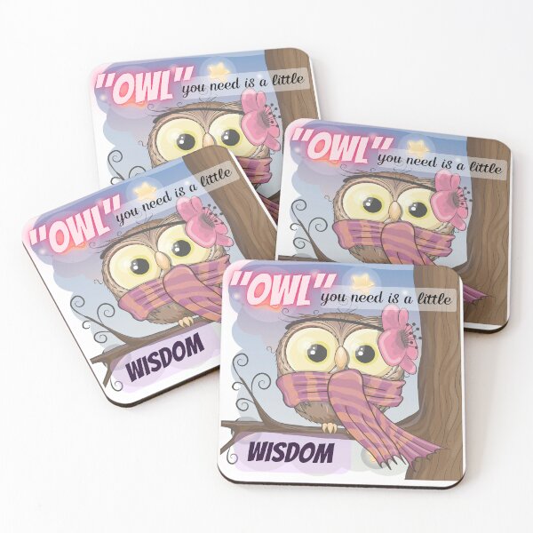 Item preview, Owl Stickers Cute Inspirational Quote designed and sold by LadyBossStudio.