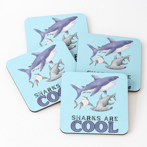 Item preview, Sharks are cool Watercolor grouping design designed and sold by GracefulGems.
