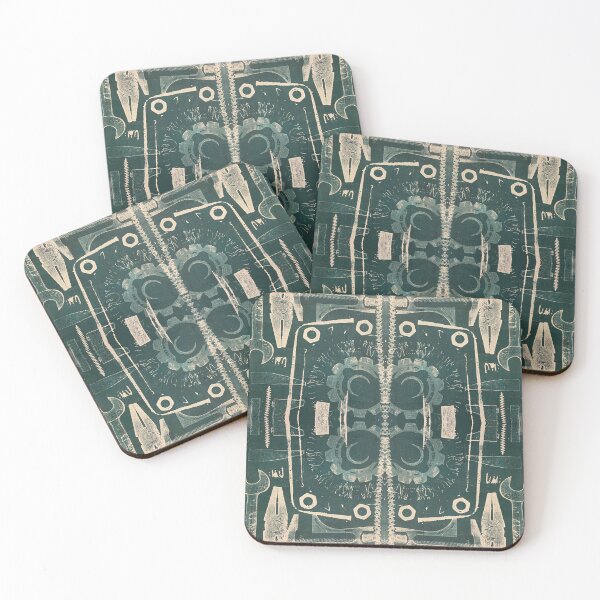 Item preview, Tooled Up Monoprint Pattern designed and sold by vallisrowe.