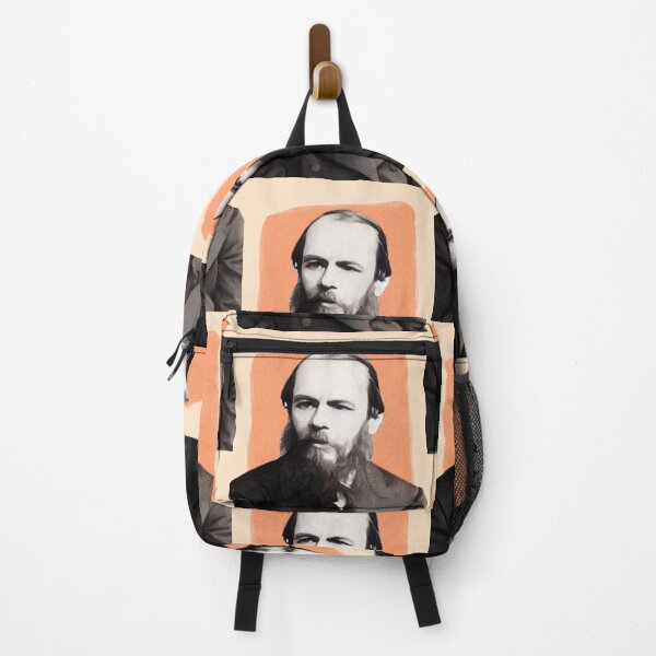 Item preview, Russian Novelist Fyodor Dostoevsky - orange - illustration  designed and sold by Litstoy.