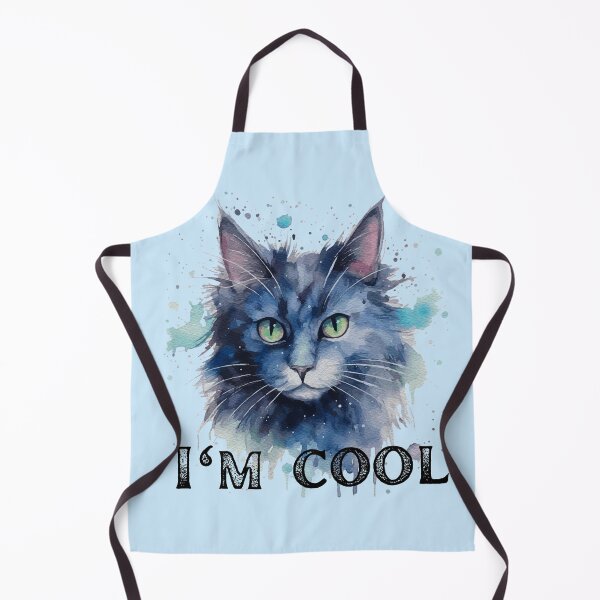 Item preview, I'm Cool as a Cat Watercolor design designed and sold by GracefulGems.