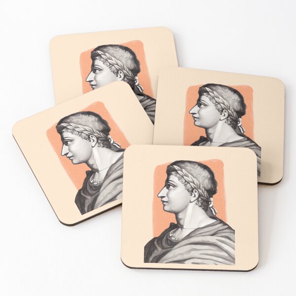 Item preview, Roman Poet Ovid - orange - illustration  designed and sold by Litstoy.
