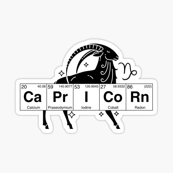 Capricorn Zodiac Glitter Sticker, Capricorn Sticker, Zodiac Kids Glitter  Sticker, Cap Zodiac Sticker, Water Bottle, Laptop, Phone Stickers 