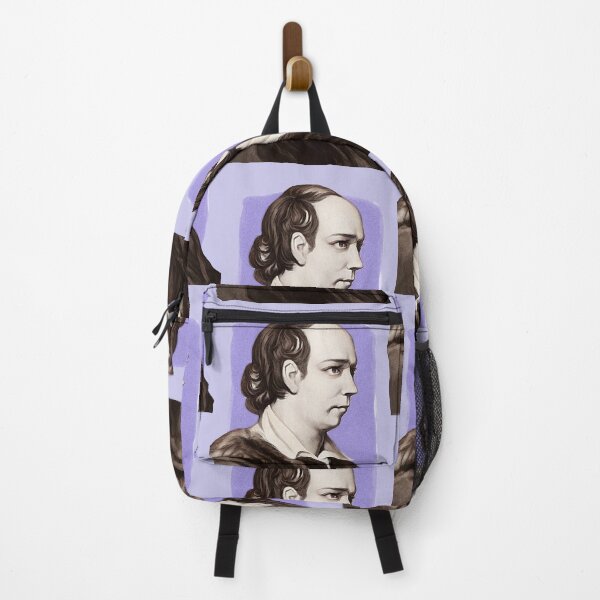 Item preview, Irish Novelist Oliver Goldsmith - purple - illustration designed and sold by Litstoy.
