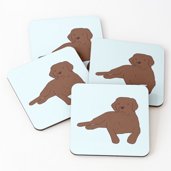 Item preview, Brown Labrador dog illustration  designed and sold by Mayarart.