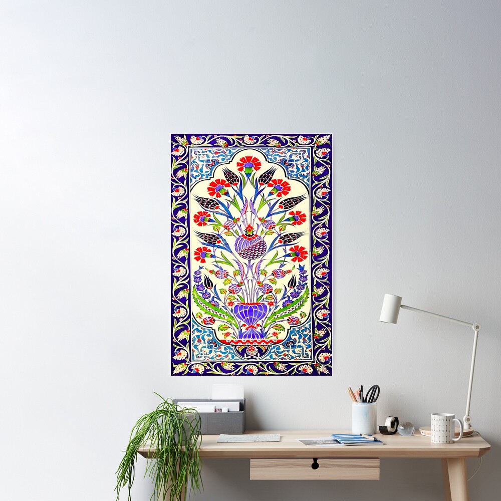 Sale Wall | Vintage Turkish for Ottoman Islamic Redbubble Poster Floral by Art\