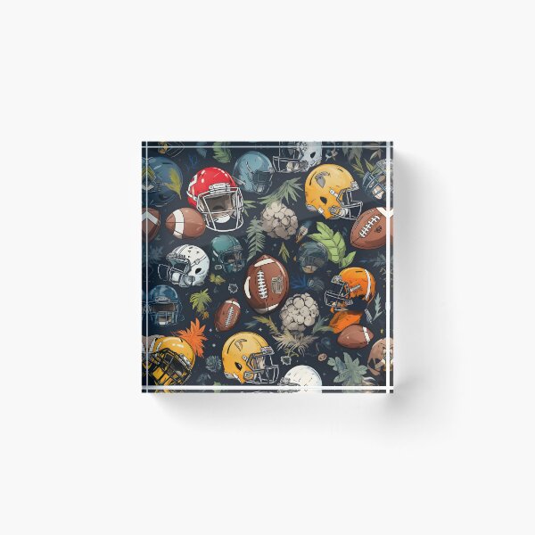 Item preview, Camouflage—first helmets at the locker room; first Autumn foliage on the field. It’s the NFL Football Kickoff Season time! Autumn Design, Fall Fashion, Football Pattern. designed and sold by ignasirus.