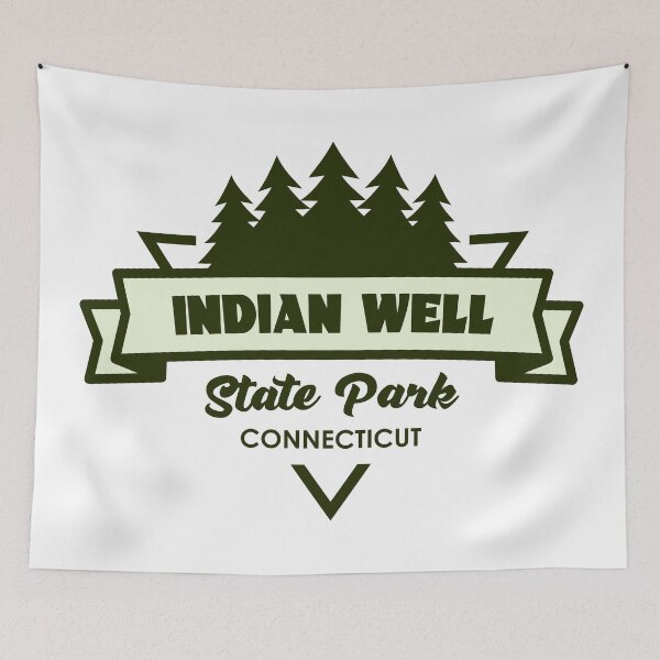 Item preview, Indian Well State Park Connecticut Trees And Ribbon designed and sold by bivenart.