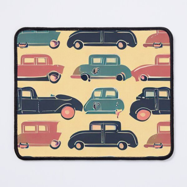 Item preview, Vintage Wheels: Nostalgic Patterns of Classic Cars designed and sold by DrawingsbyAgnes.