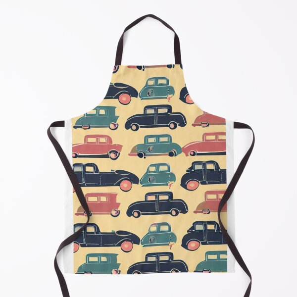 Item preview, Vintage Wheels: Nostalgic Patterns of Classic Cars designed and sold by DrawingsbyAgnes.