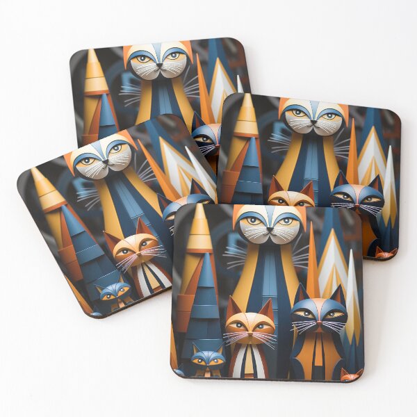 Item preview, Paper Sculpture Of A Family Of Cats designed and sold by SuperSeries.