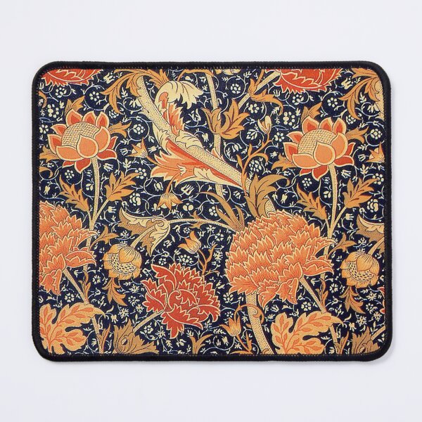 Aperçu de l'œuvre William Morris Cray Bleu et Orange créée et vendue par Pixelchicken.