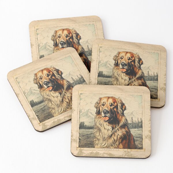 Item preview, Vintage Leonberger Drawing on Antique Paper designed and sold by Appyrances.