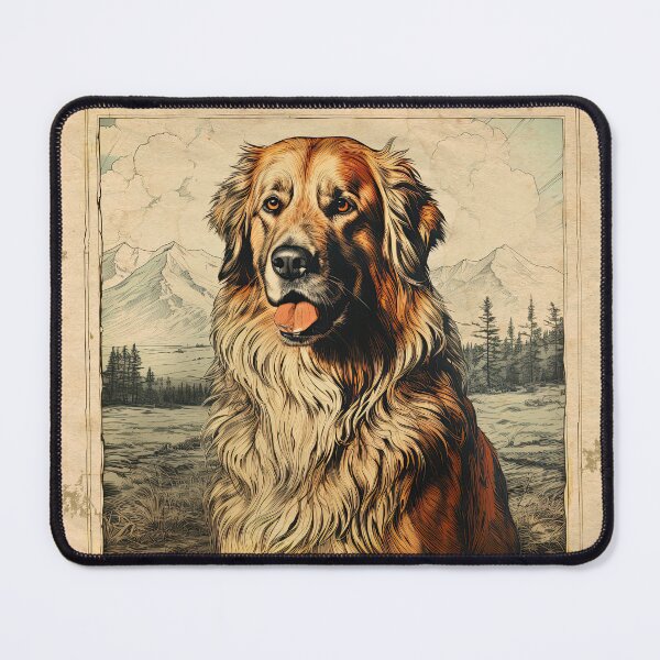 Item preview, Vintage Leonberger Drawing on Antique Paper designed and sold by Appyrances.