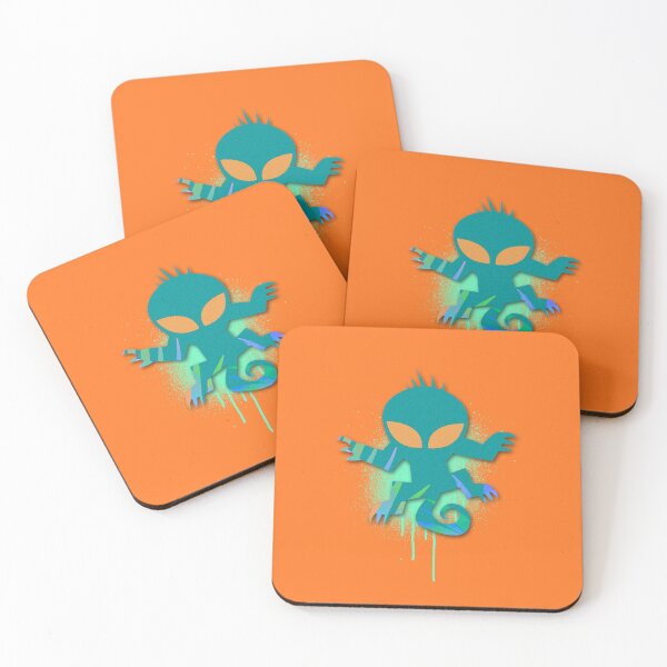 Item preview, chupacabras color splash edition (green) designed and sold by Simone Morana Cyla.