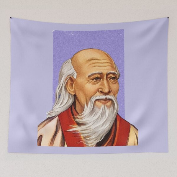 Item preview, Chinese Philosopher Laozi - purple - illustration  designed and sold by Litstoy.