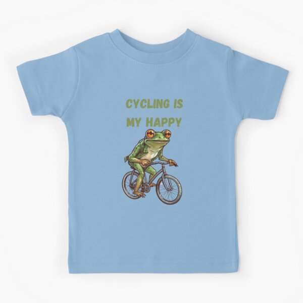 Cycling Frog, Kids Baby Bodysuit