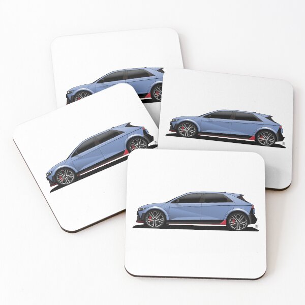 Item preview, Ioniq 5 N line blue illustration designed and sold by blackdogshop.