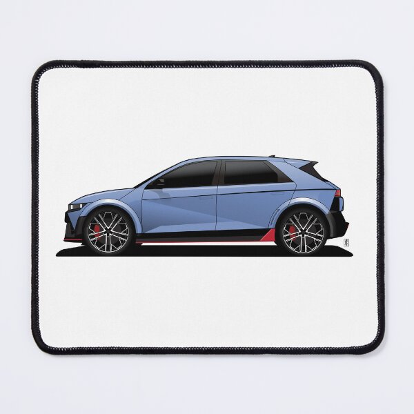 Item preview, Ioniq 5 N line blue illustration designed and sold by blackdogshop.