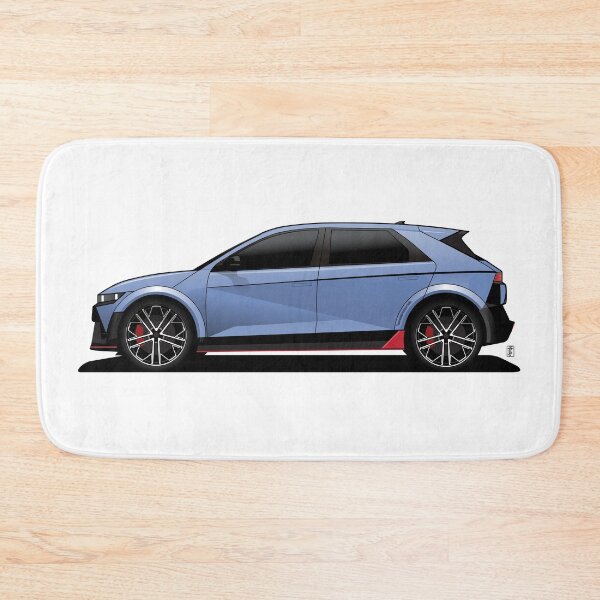 Item preview, Ioniq 5 N line blue illustration designed and sold by blackdogshop.