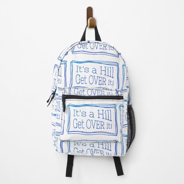 Item preview, It's a hill get over it blue - Funny quote for runners designed and sold by wejollydigitals.