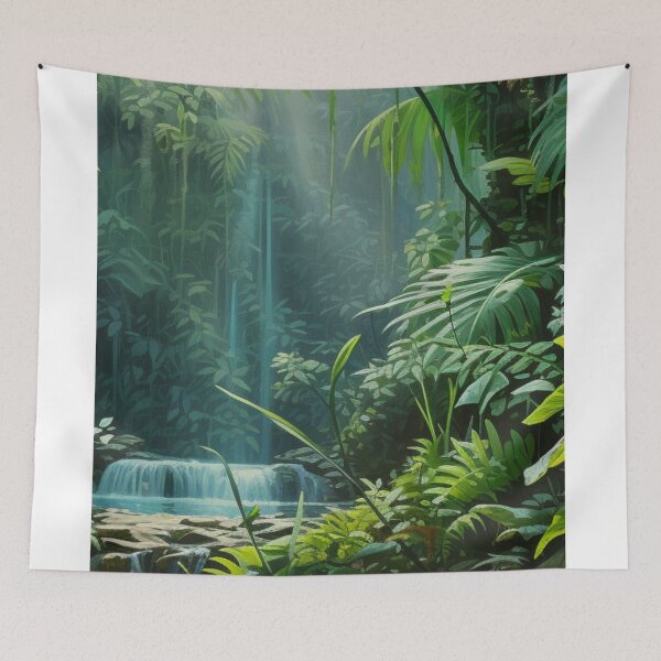 Item preview, Emerald Eden: A Canvas of the Tropical Rainforest designed and sold by Ladams415.