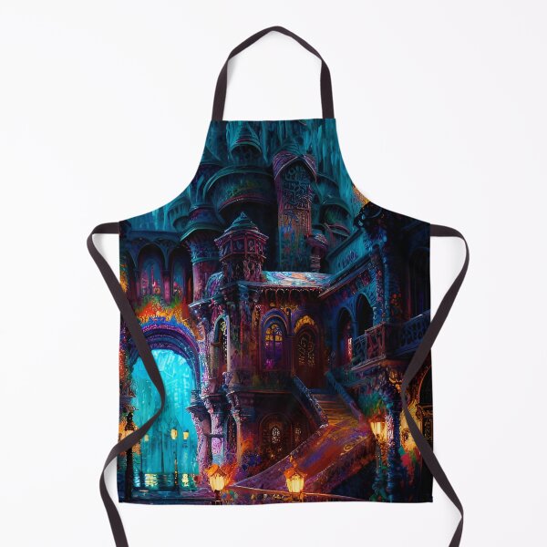 Item preview, Gothic Castle in Oils - Surreal Fantasy Art designed and sold by Delerat7.
